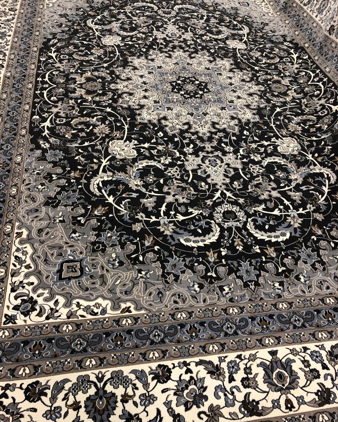 Navy Medallion Rug
