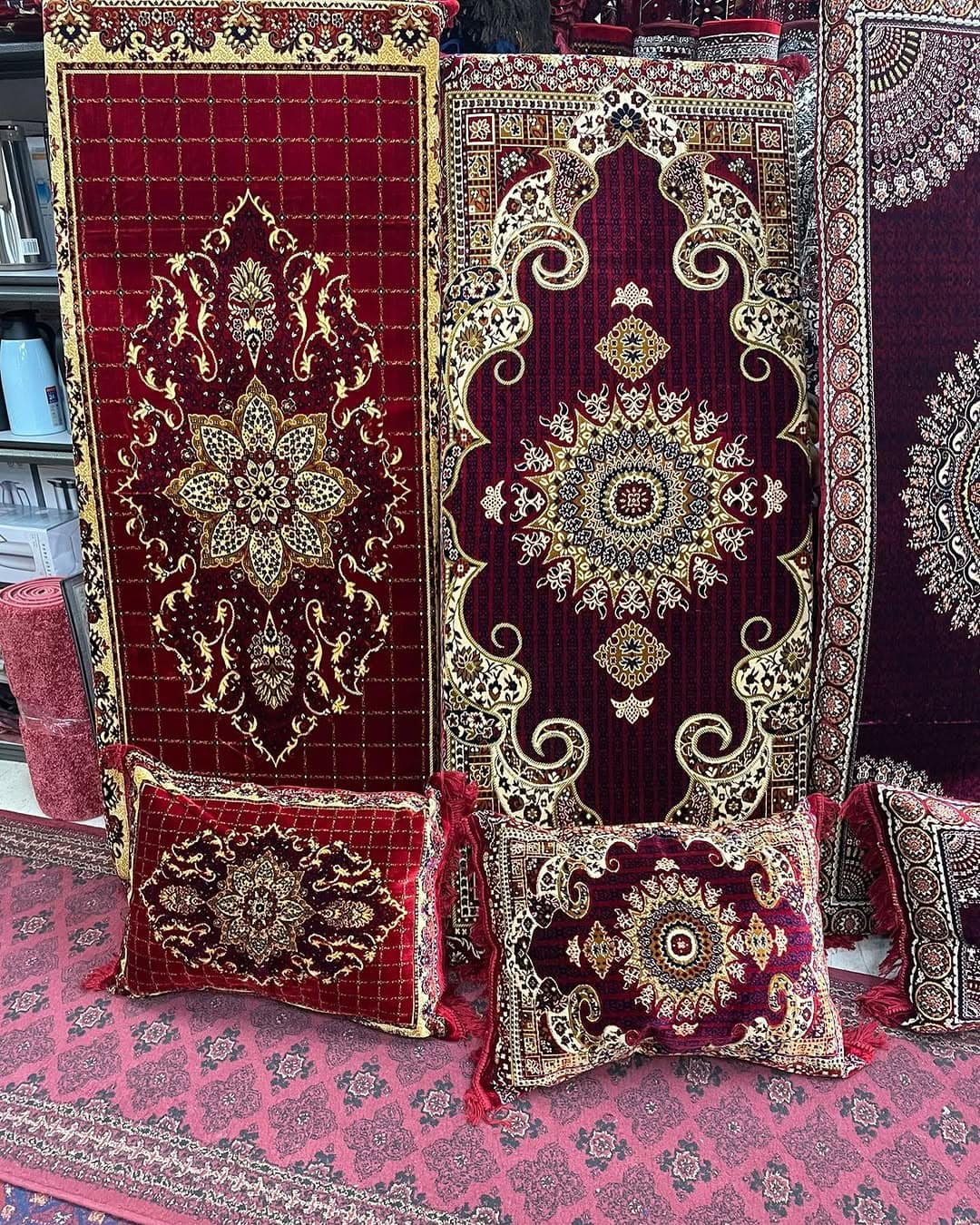 Traditional Red Velvety Seating - 25% Off