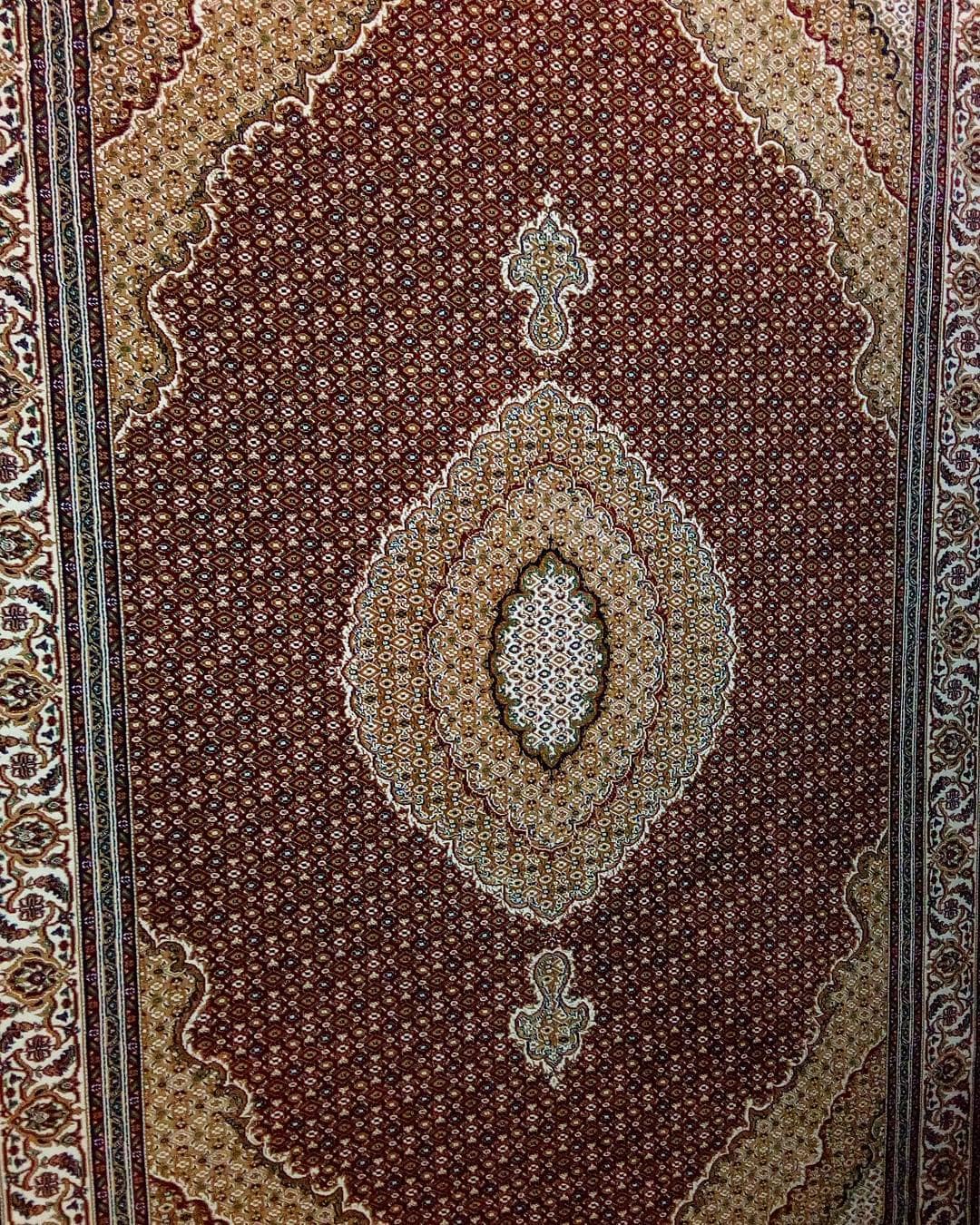 Turkish Fish-Design Rug with Runners